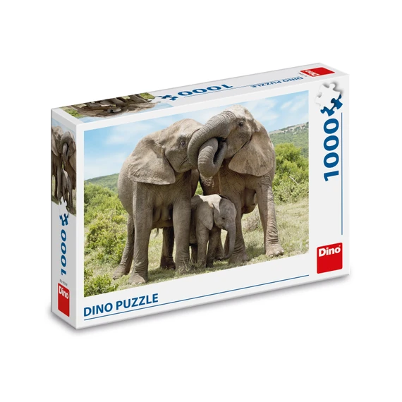 Puzzle Sloní rodina 1000 dílků - slide 2