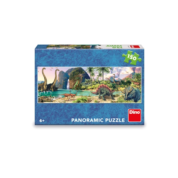 Puzzle Dinosauři u jezera 150 dílků panoramic - slide 1