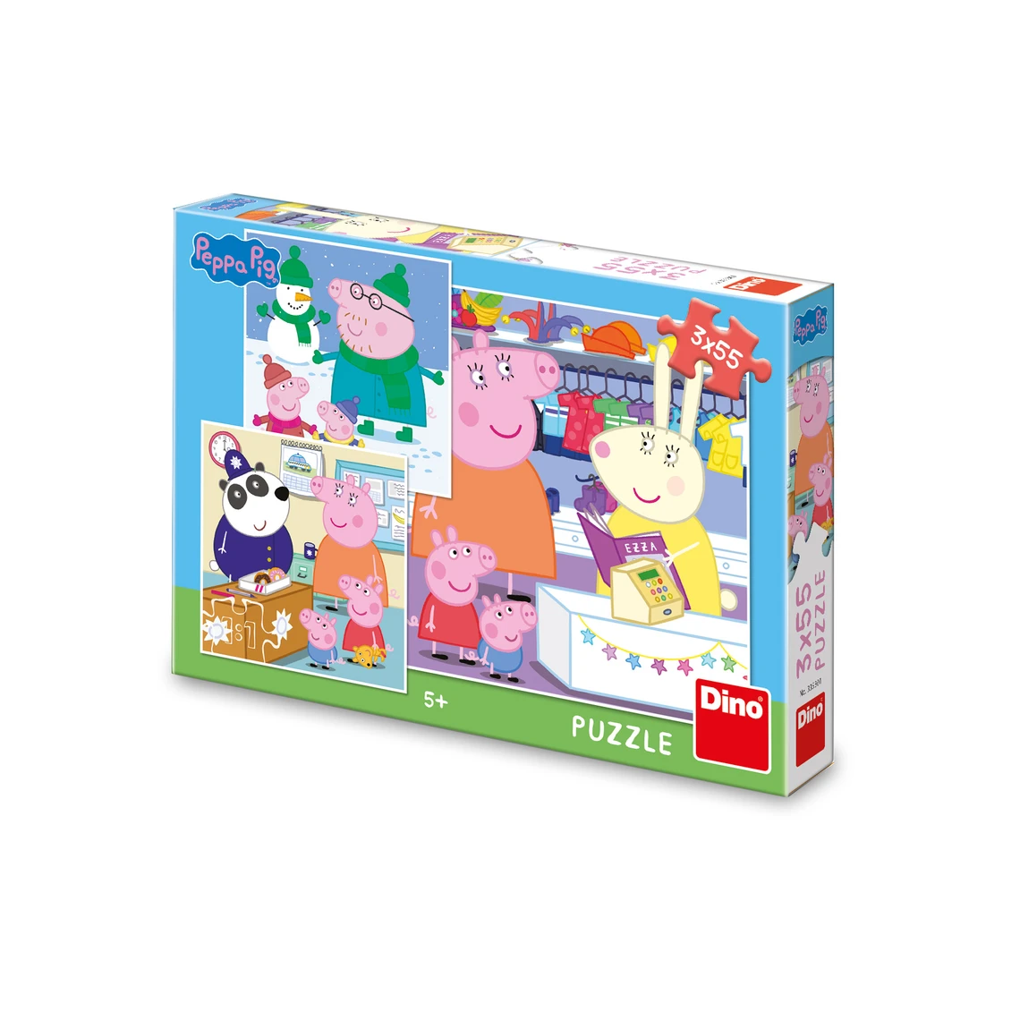 Puzzle Peppa Pig: Veselé odpoledne 3x55 dílků - slide 0