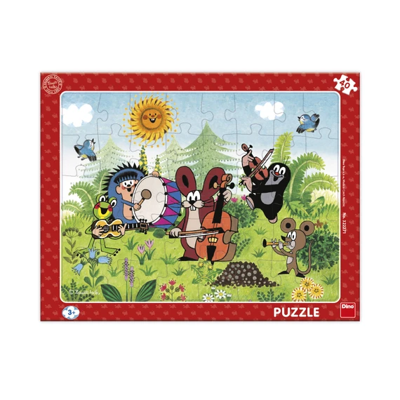Puzzle Krtek a kapela 40 dílků deskové - slide 0