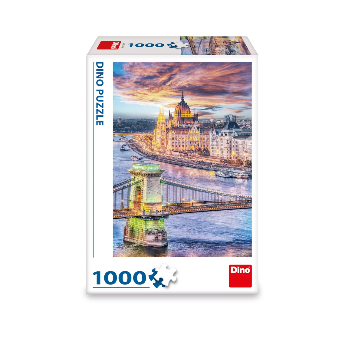 Puzzle Budapešť – řetězový most 1000 dílků - slide 1
