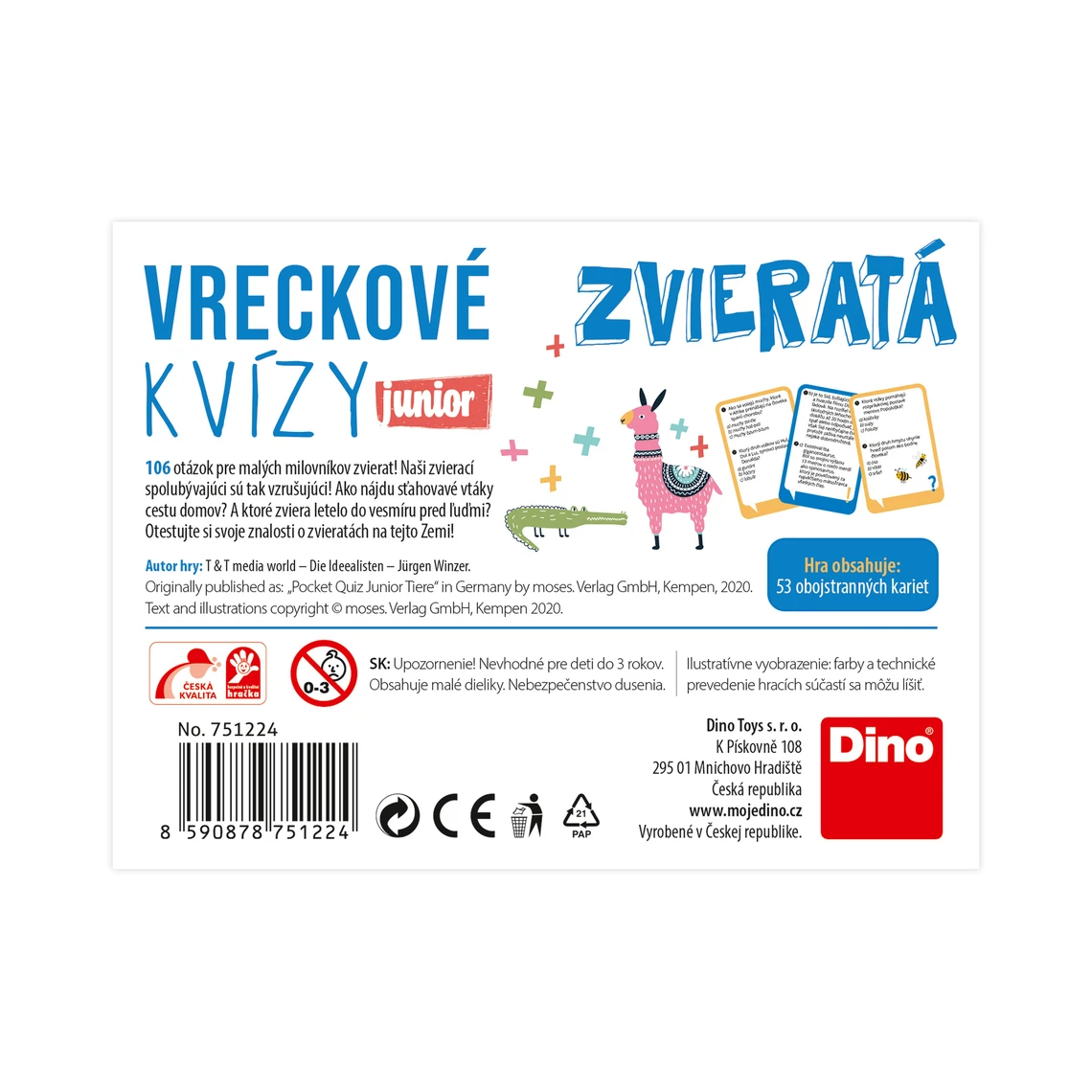 Vreckové kvízy junior – Zvieratá SK - slide 3