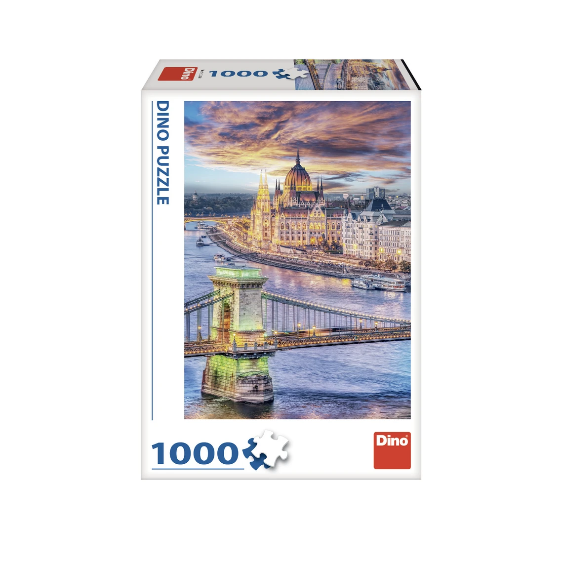 Puzzle Budapešť – řetězový most 1000 dílků - slide 1