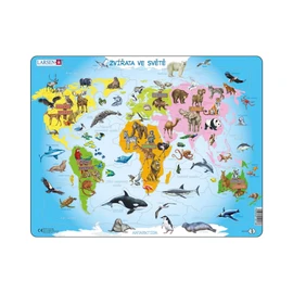 Zvířata ve světě - Vzdělávací puzzle