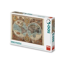 Puzzle Mapa světa z roku 1626 500 dílků