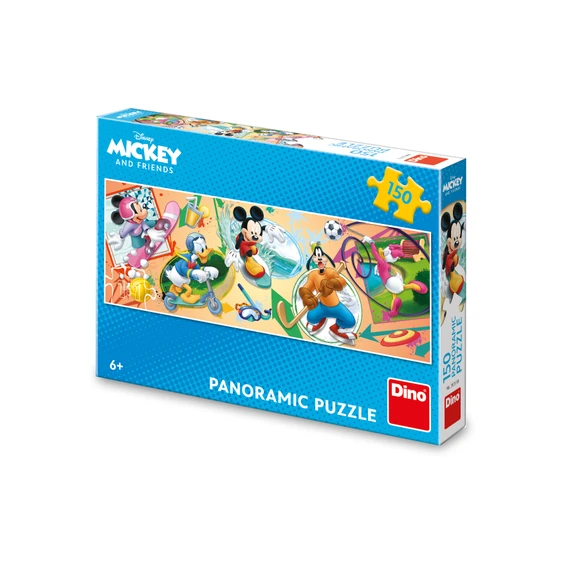 Puzzle Mickey s kamarády sport 150 dílků panoramic - slide 0