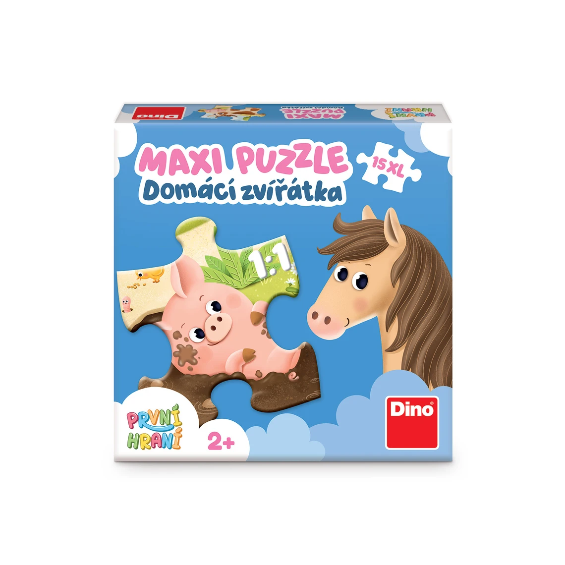 První hraní: Domácí zvířátka 15 maxi Puzzle - slide 1