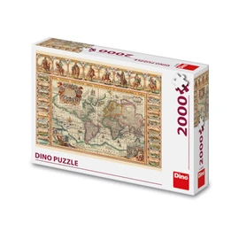Puzzle Historická mapa světa 2000 dílků