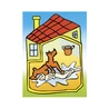 Dřevěné kostky Pejsek a kočička – 12 kostek - slide 8