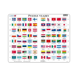 Vlajky - Vzdělávací puzzle