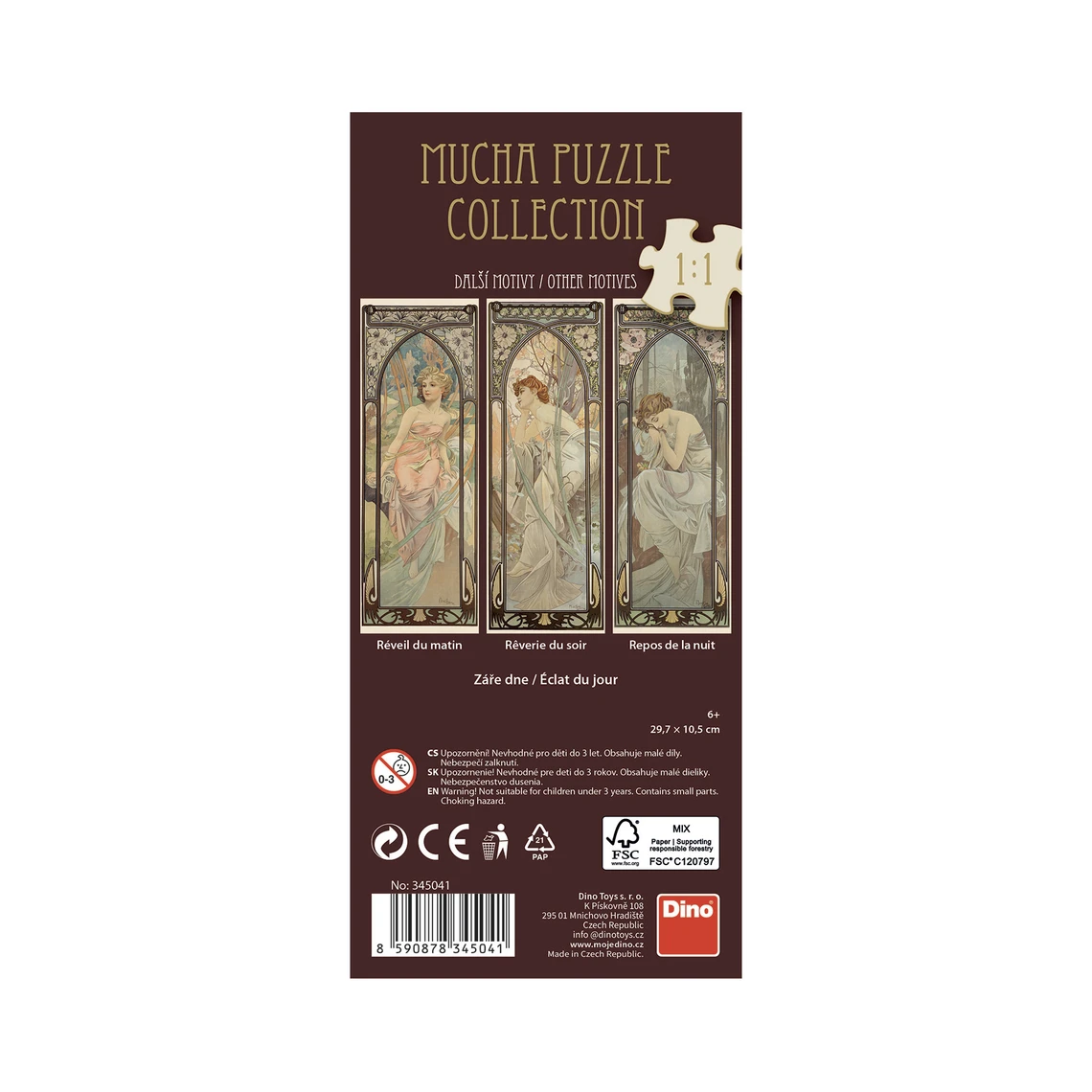 Alfons Mucha – Záře dne 75 panoramic Puzzle - slide 3