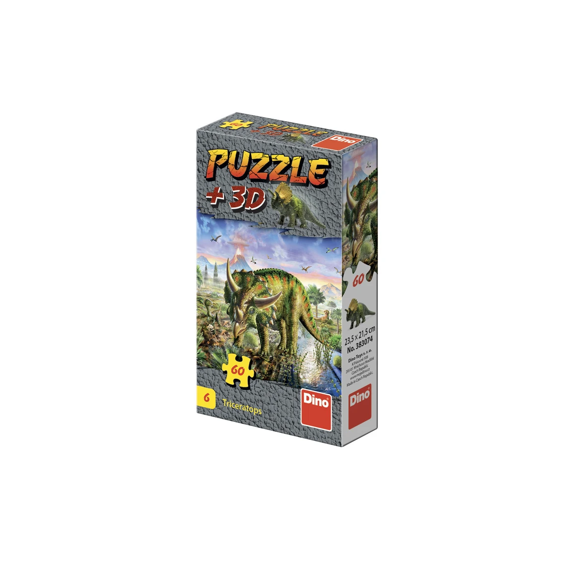 Puzzle Dinosauři + figurka 60 dílků - slide 8