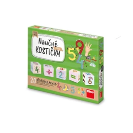 Dřevěné kostky Čísla – 20 kostek