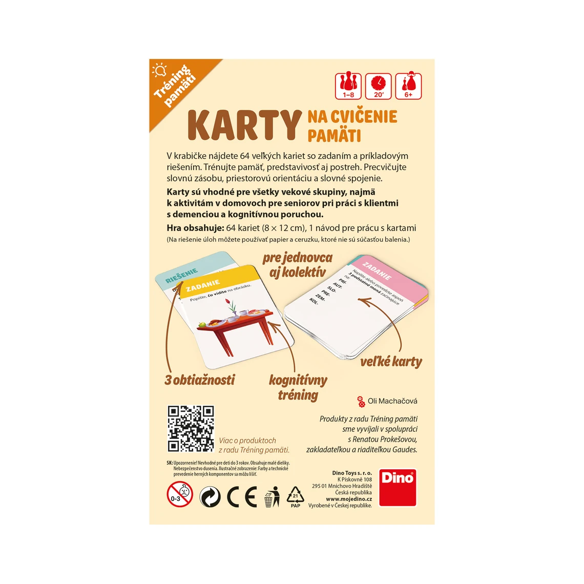 Tréning pamäti: Karty na cvičenie pamäti SK - slide 3