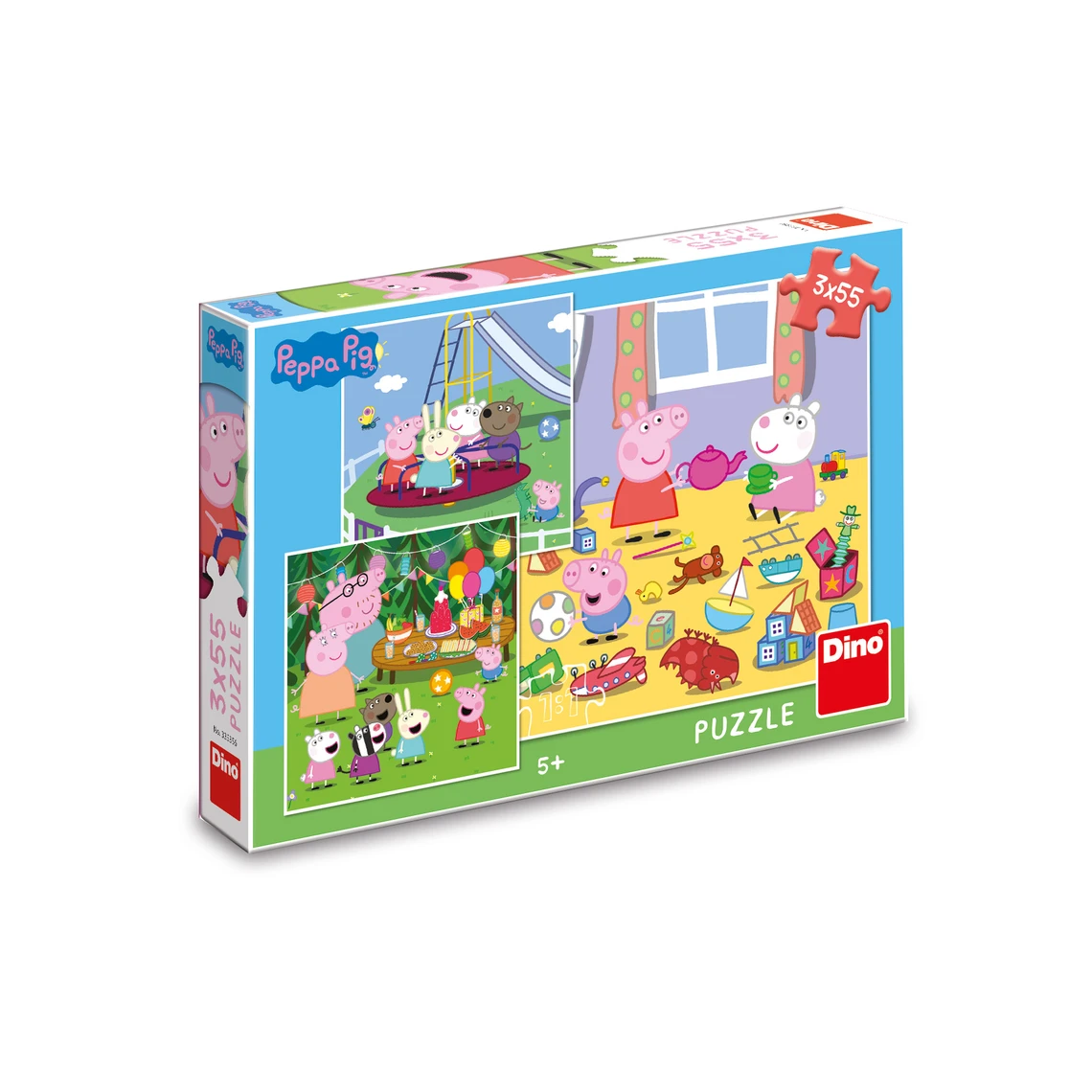 Puzzle Peppa Pig: Na prázdninách 3x55 dílků - slide 2