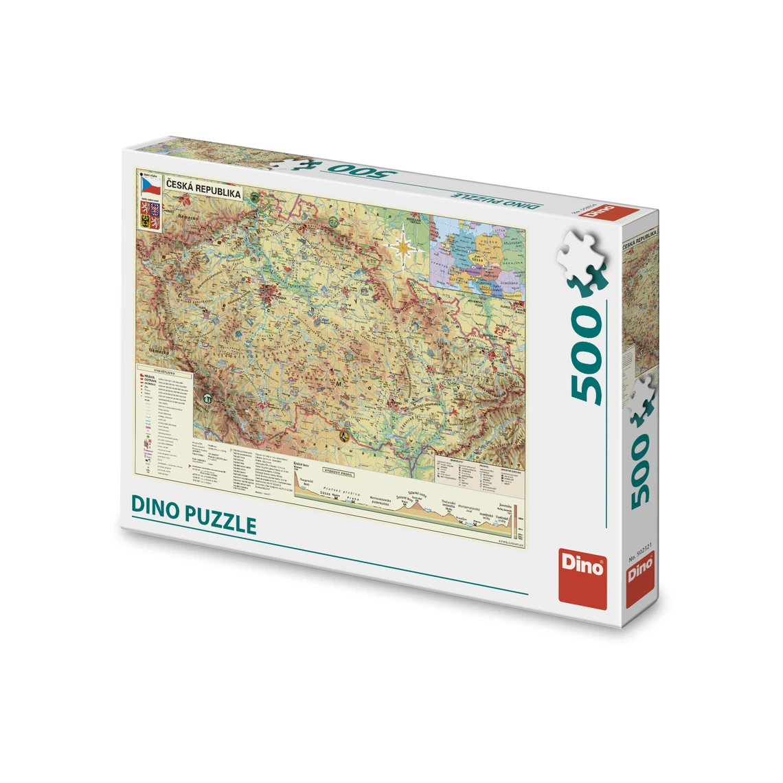 Puzzle Mapa České republiky 500 dílků - slide 0