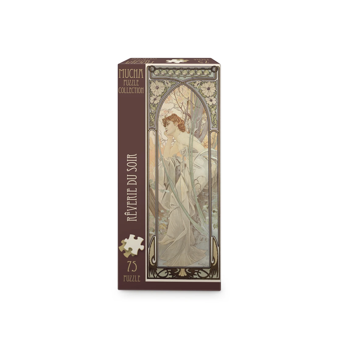 Alfons Mucha – Snění večera 75 panoramic Puzzle - slide 1