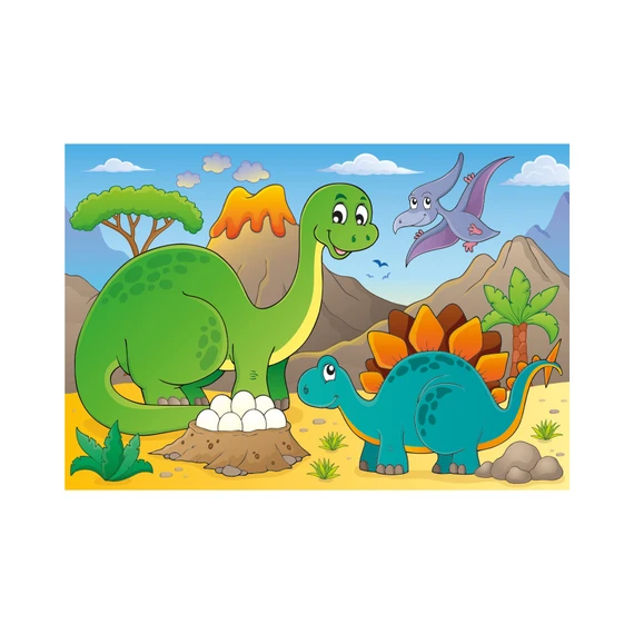 Puzzle Dinosauří maminka s mládětem 48 dílků - slide 3