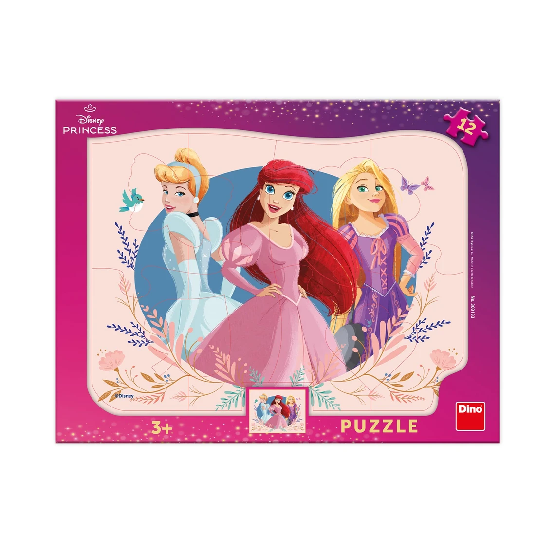 Puzzle Princezny 12 dílků deskové - slide 0