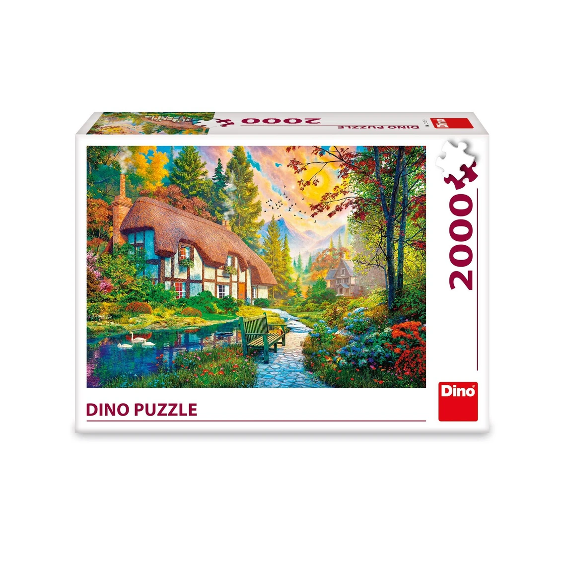 Puzzle Domek u řeky 2000 dílků - slide 1