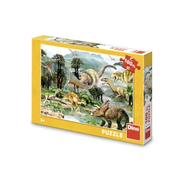 Puzzle Život Dinosaurů 100 xl dílků