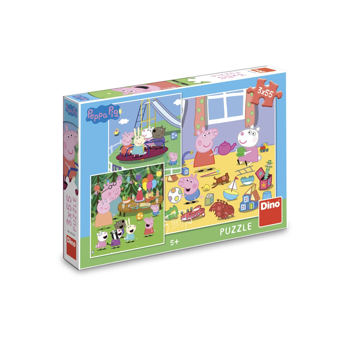 Puzzle Peppa Pig: Na prázdninách 3x55 dílků - slide 2