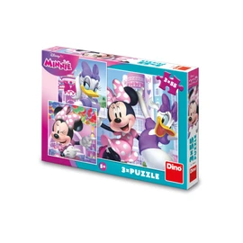Puzzle Minnie a Daisy 3x55 dílků