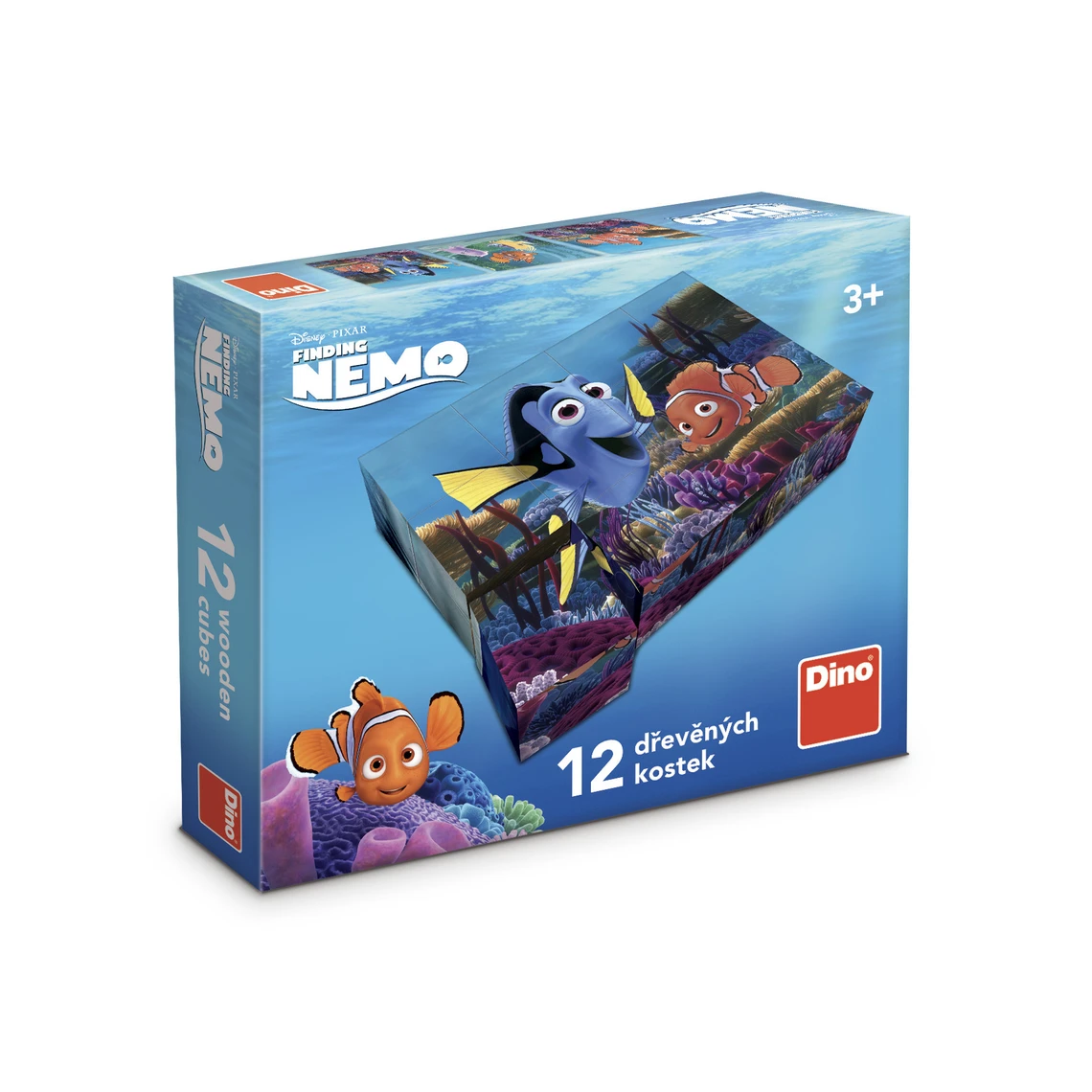 Dřevěné kostky Nemo – 12 kostek - slide 2
