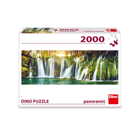 Puzzle Plitvické vodopády 2000 dílků panoramic  - slide 1