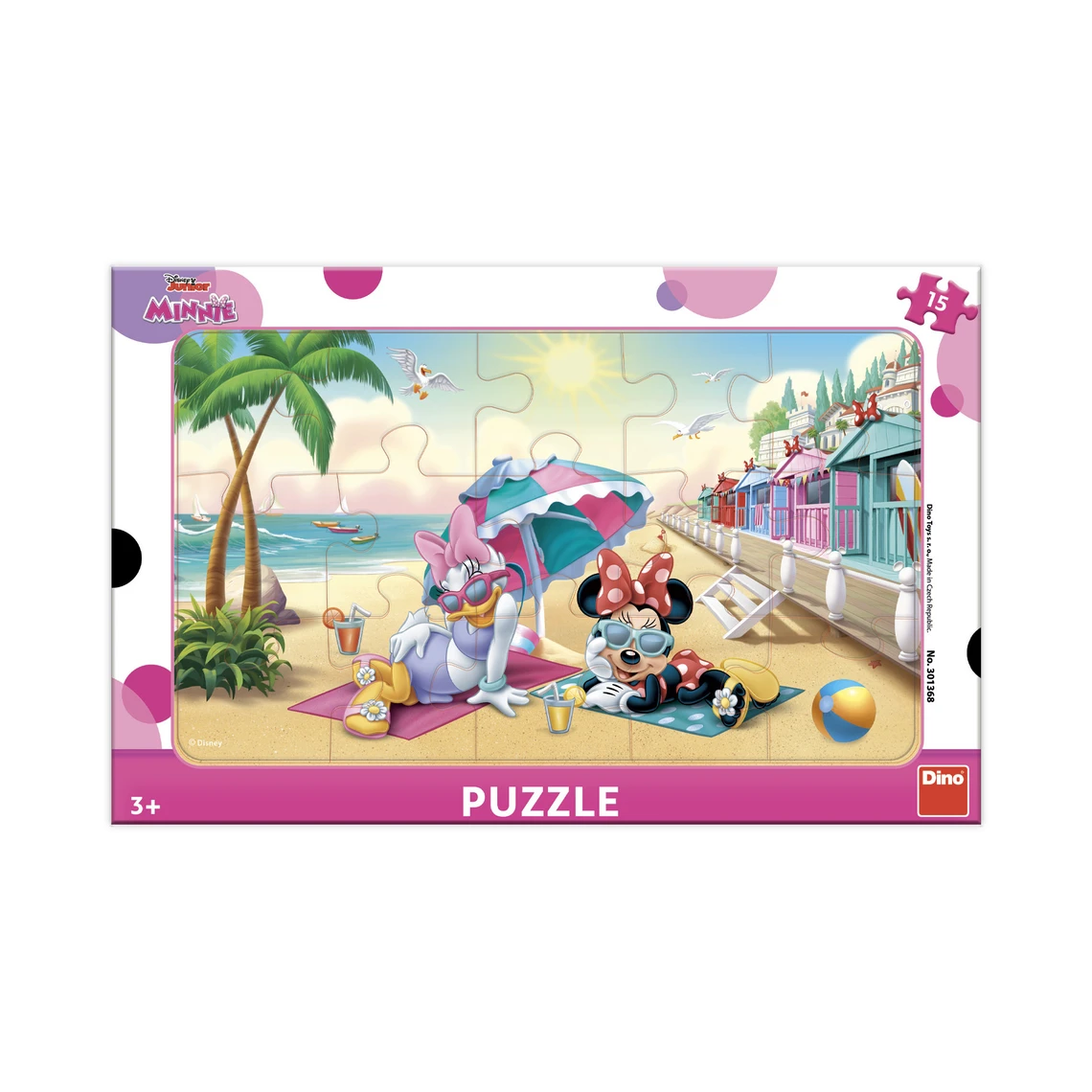 Puzzle Minnie: oslava 15 dílků deskové - slide 0