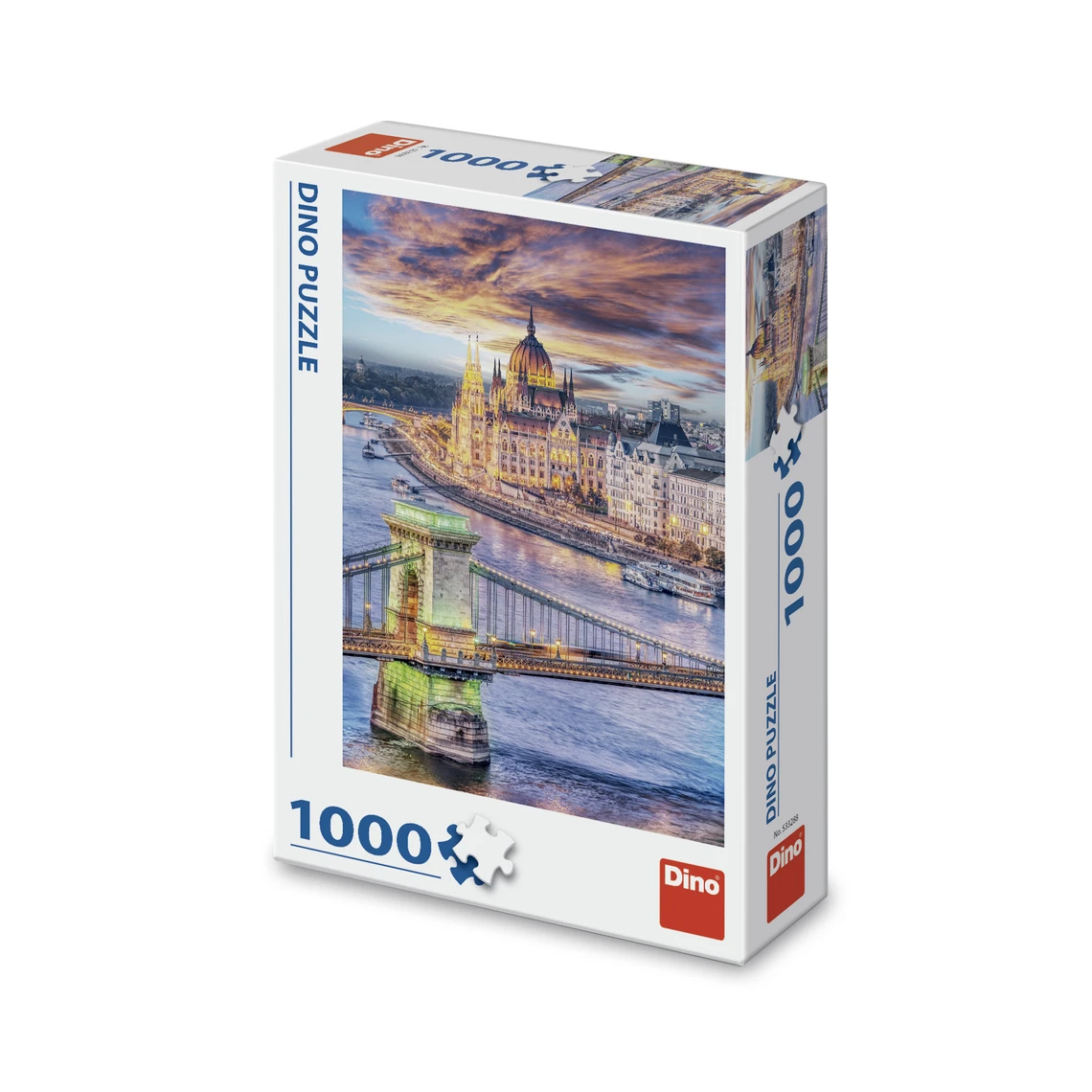 Puzzle Budapešť – řetězový most 1000 dílků - slide 0