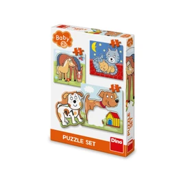 Puzzle Zvířátka 3–5 dílků baby