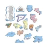 Svět politická mapa - Vzdělávací puzzle - slide 1