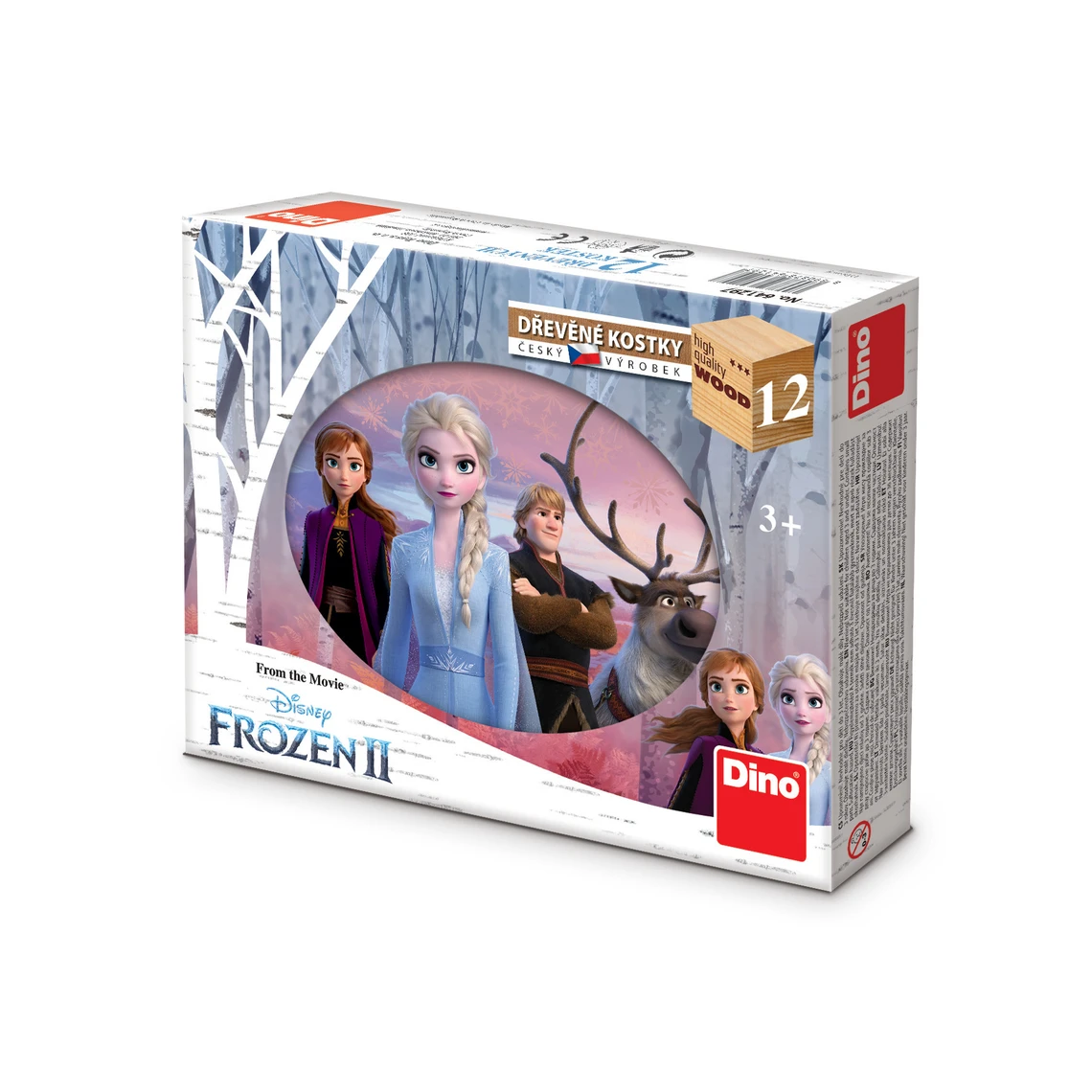 Dřevěné kostky Frozen II – 12 kostek - slide 0