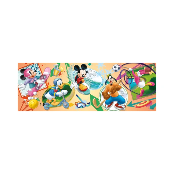 Puzzle Mickey s kamarády sport 150 dílků panoramic - slide 4