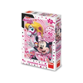 Puzzle Diamantová Minnie Mouse 200 dílků diamond