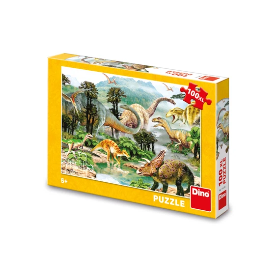 Puzzle Život Dinosaurů 100 xl dílků - slide 0