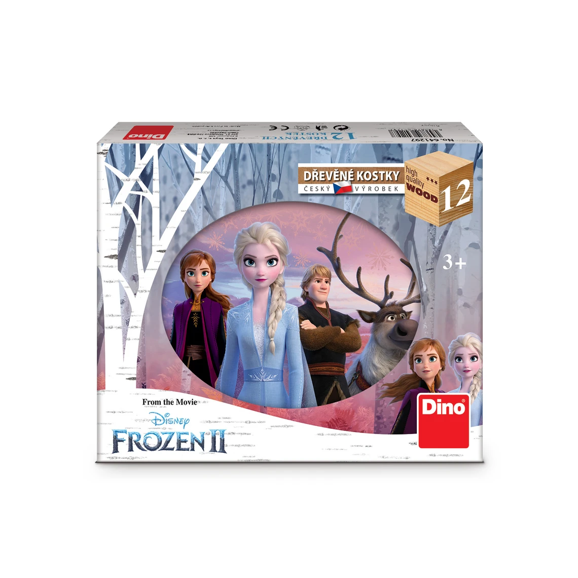 Dřevěné kostky Frozen II – 12 kostek - slide 1