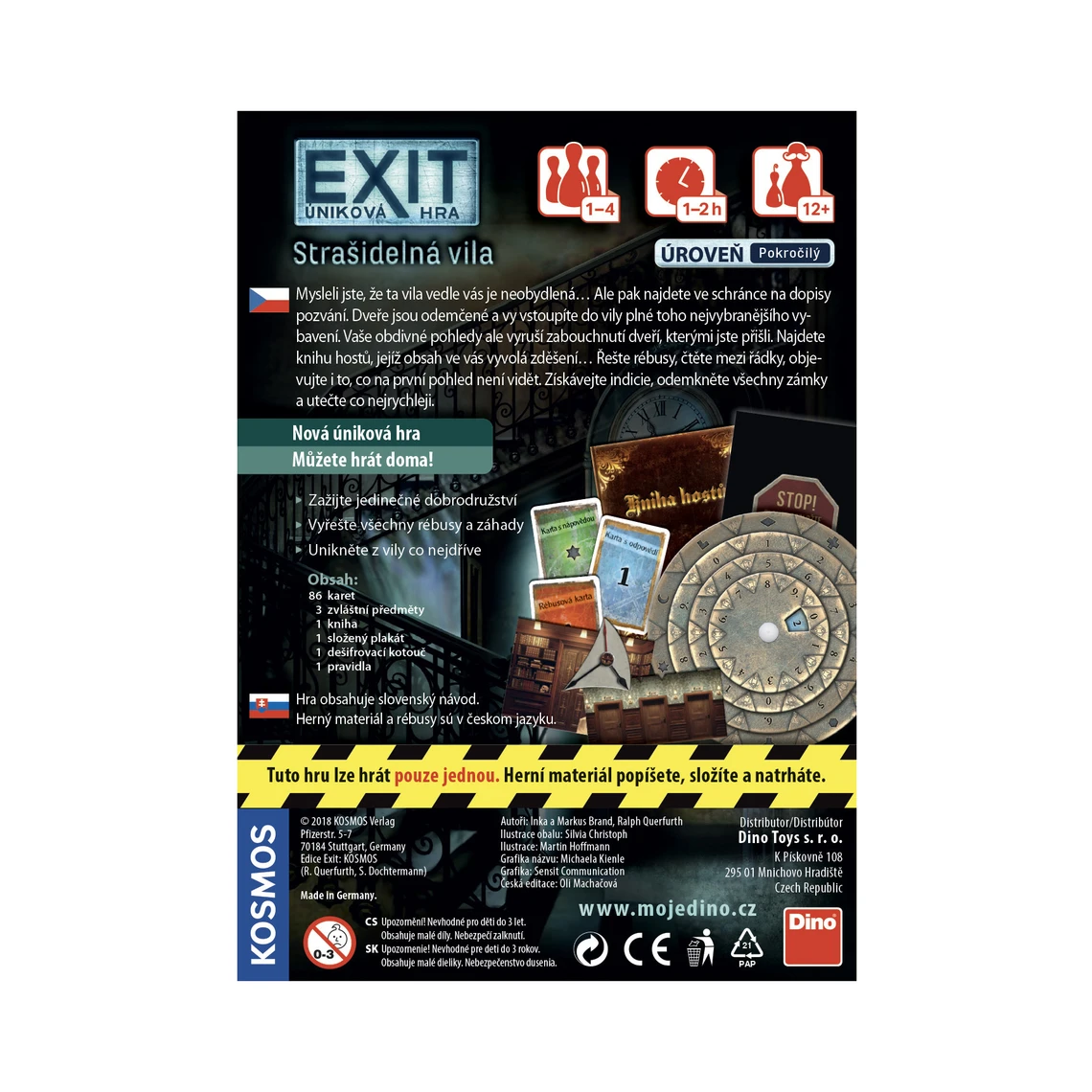 Exit úniková hra: Strašidelná vila - slide 3
