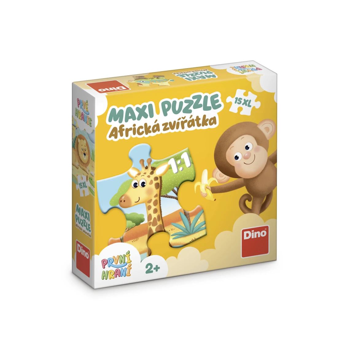 První hraní: Africká zvířátka 15 maxi Puzzle - slide 2