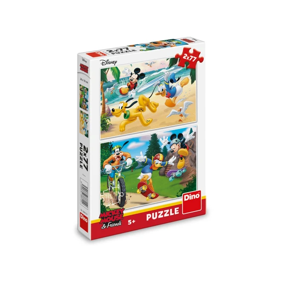 Puzzle Mickey sportuje 2x77 dílků - slide 2