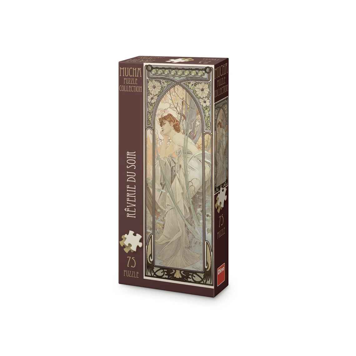 Alfons Mucha – Snění večera 75 panoramic Puzzle - slide 0