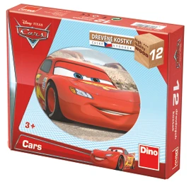 Dřevěné kostky Cars ve světě – 12 kostek