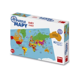Puzzle mapy Svět 82 dílků speciál