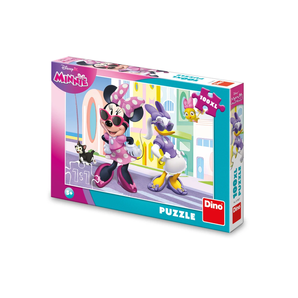 Puzzle Minnie a Daisy ve městě 100 XL dílků - slide 0