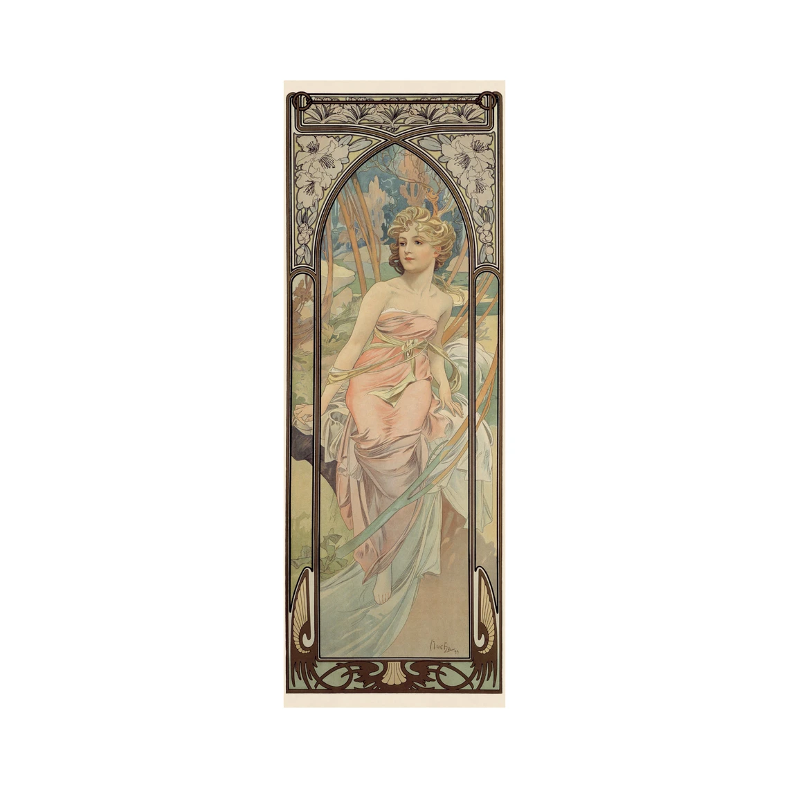 Alfons Mucha – Probuzení rána 75 panoramic Puzzle - slide 4