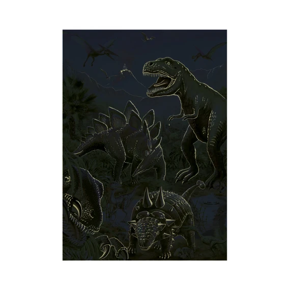 Puzzle Svítící svět dinosaurů 100 xl dílků neon - slide 4