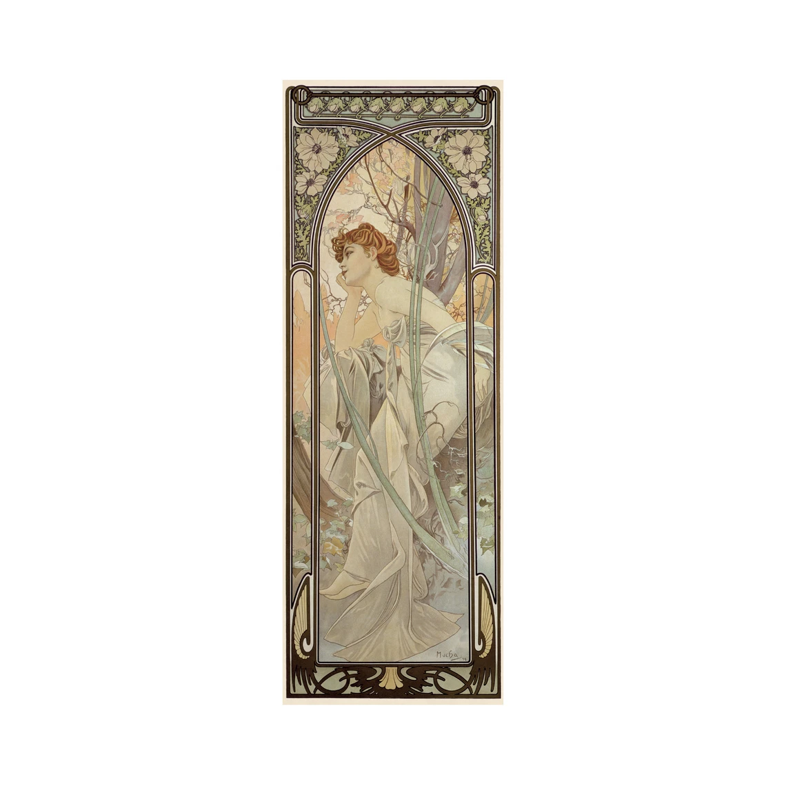 Alfons Mucha – Snění večera 75 panoramic Puzzle - slide 4