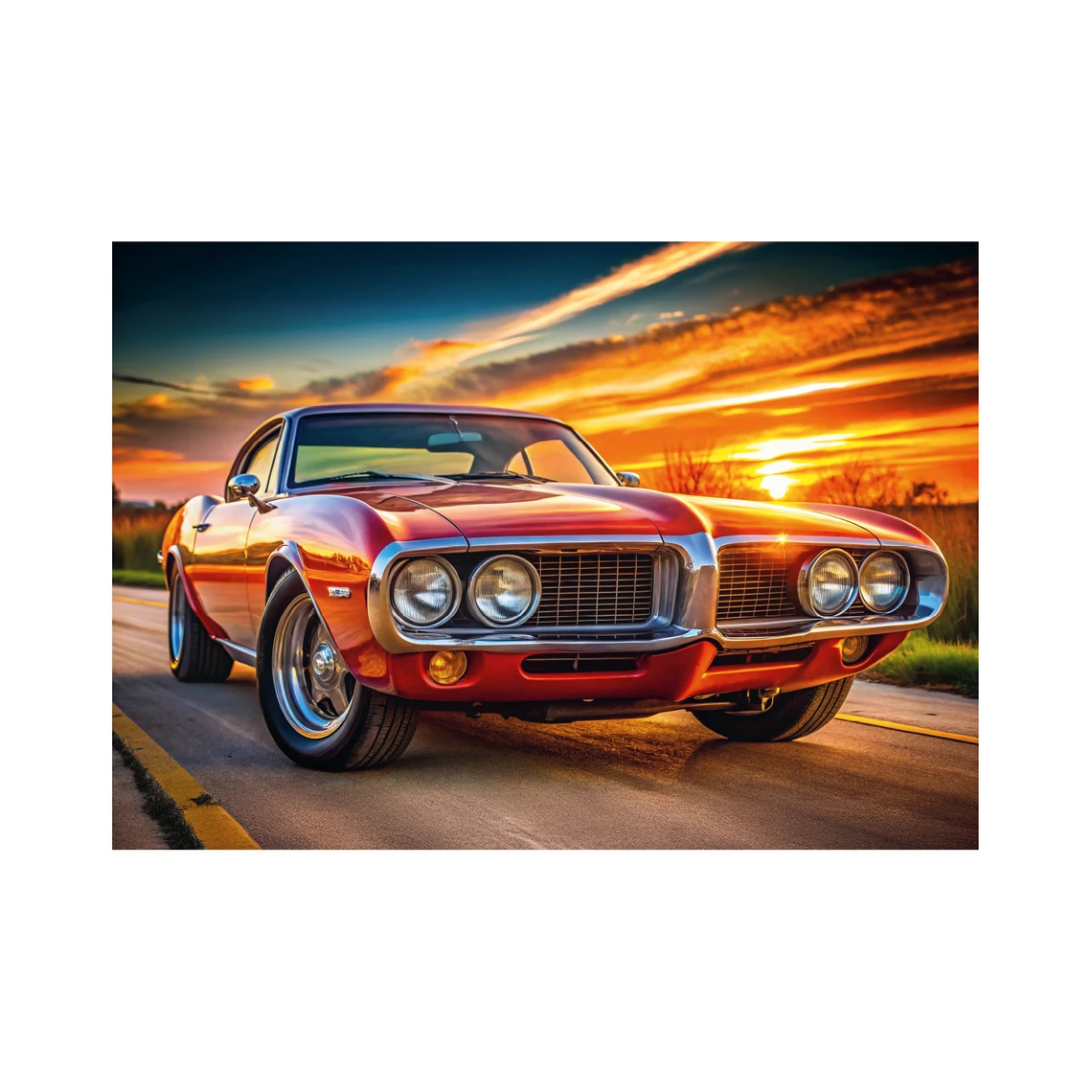 Puzzle Firebird 69 v západu slunce 100 XL dílků - slide 3