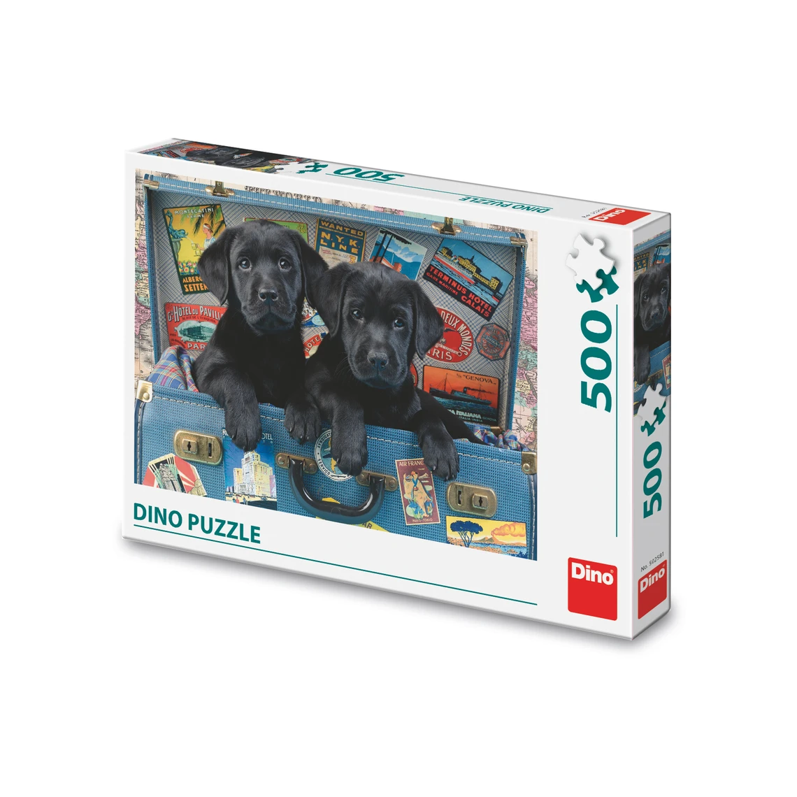 Puzzle Štěňata v kufru 500 dílků - slide 0
